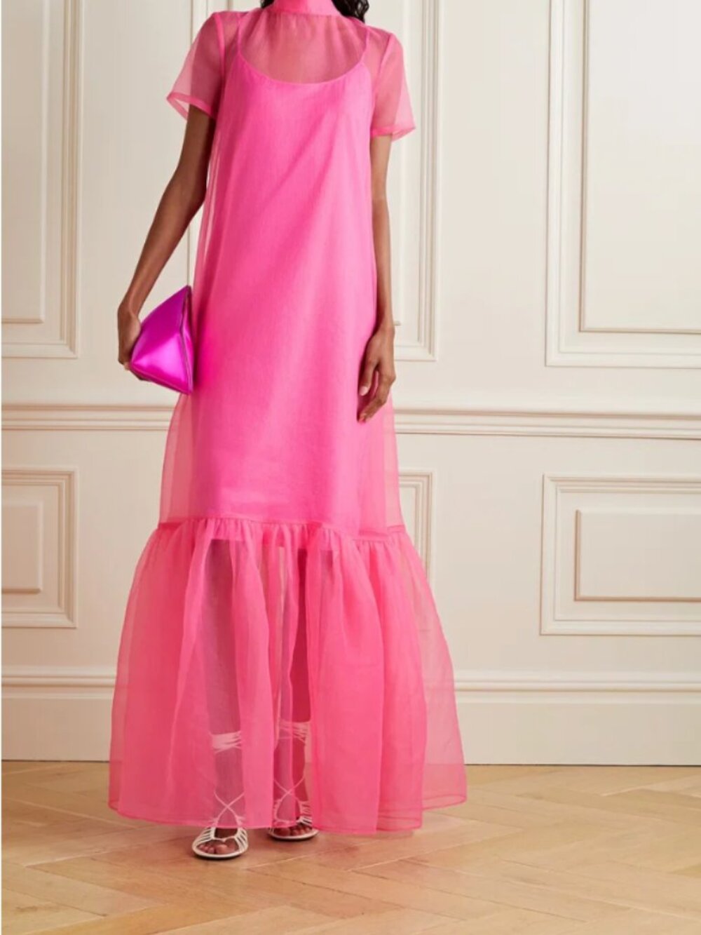 STAUD Pink Calluna Dress - Picture 2 of 5